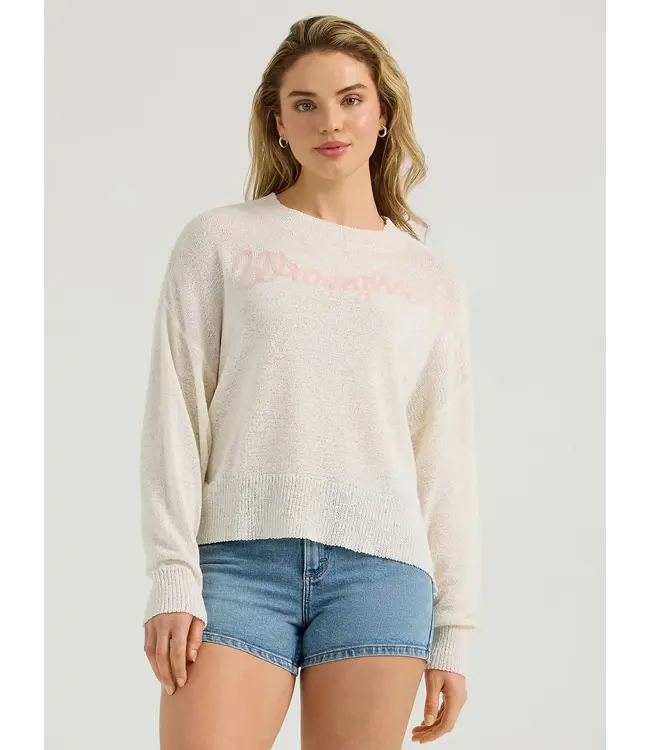 Wrangler Gauzy Knit Antique White Sweater