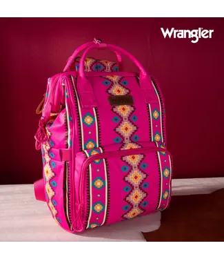 Wrangler Aztec Printed Callie Hot Pink BackPack