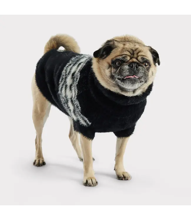 GF PET Fuzzy Sweater Noir pour Chien