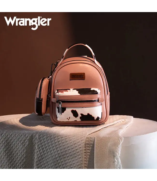 Wrangler Pink Cow Print Mini BackPack