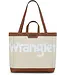 Wrangler Canvas Top Handle Tote / Shoulder Bag Tan
