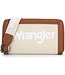 Wrangler Leather Trim Canvas Tan Wallet