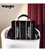 Wrangler Sacoche Sherpa Small Canvas Tote Black
