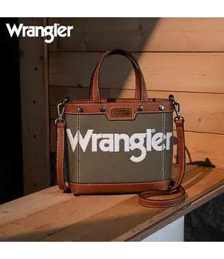 Wrangler Canvas Mini Army Top Handle Tote