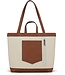 Wrangler Canvas Top Handle Tote / Shoulder Bag Tan
