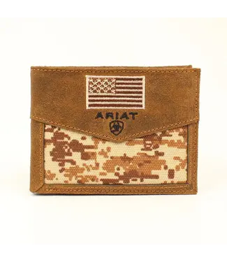 Ariat Portefeuille Bi-Fold USA Flag Camo