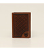 Ariat Basketweave Shield Tan Wallet