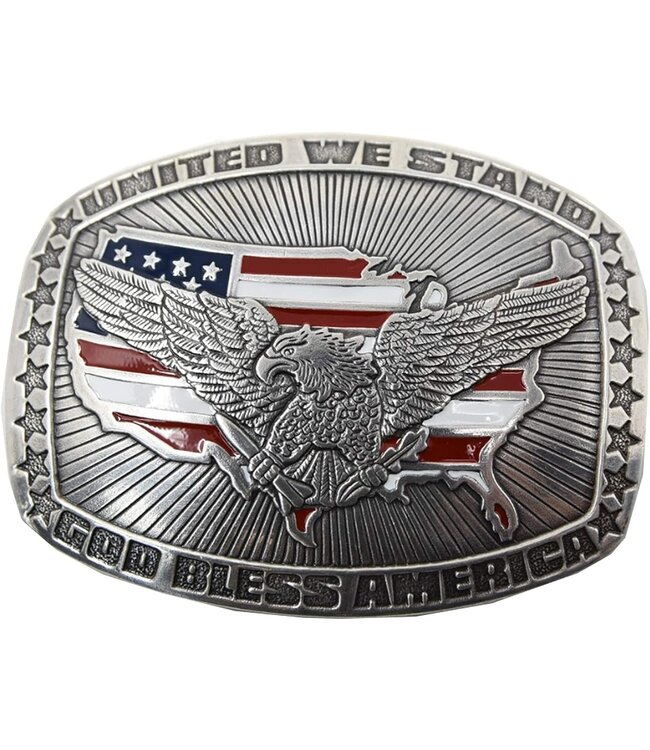 Nocona Crumrine USA American Flag Buckle