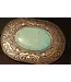 M&F Western Products Boucle de Ceinture Oval Turquoise Stone