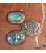 M&F Western Products Boucle de Ceinture Oval Turquoise Stone