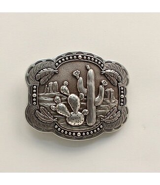 M&F Western Products Ladies Cactus & Feathers Buckle