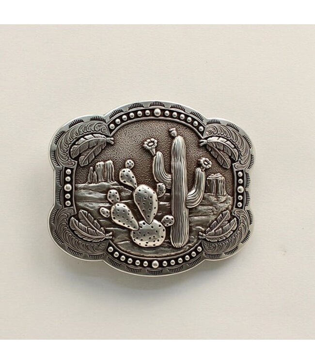 M&F Western Products Ladies Cactus & Feathers Buckle