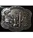 M&F Western Products Ladies Cactus & Feathers Buckle