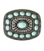 Nocona Boucle de Ceinture Turquoise Plated Stone