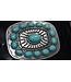 Nocona Boucle de Ceinture Turquoise Plated Stone