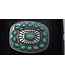 Nocona Boucle de Ceinture Turquoise Plated Stone
