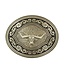 M&F Western Products Scroll & Longhorn Oval Belt Buckle