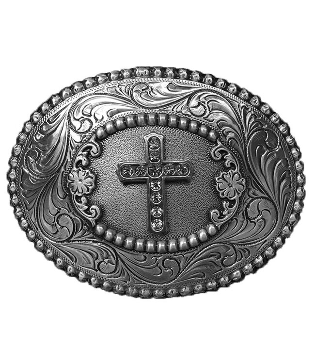 Nocona Blazin Cross Oval Buckle