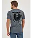 Wrangler T-Shirt USA Born Free Flocked Asphalt