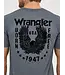 Wrangler T-Shirt USA Born Free Flocked Asphalt