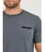 Wrangler T-Shirt USA Born Free Flocked Asphalt