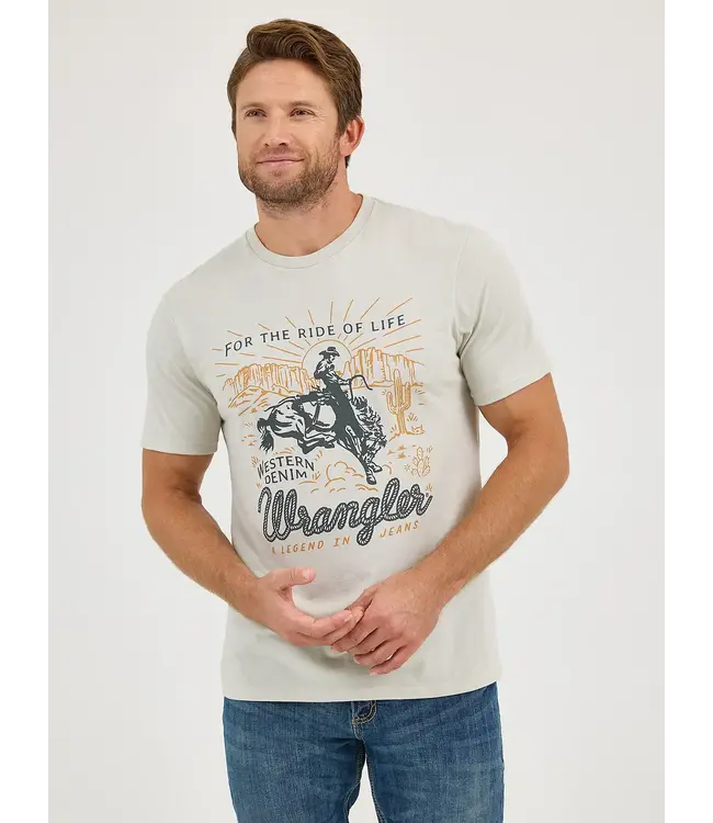 Wrangler Bucking Horse Graphic Offwhite T-Shirt