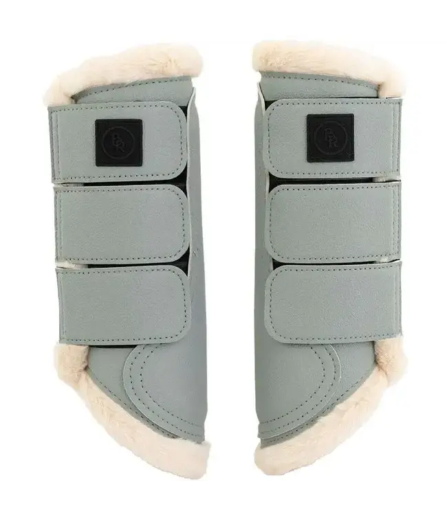 BR Equestrian Guêtre Majestic Indira en faux mouton Slate Gray