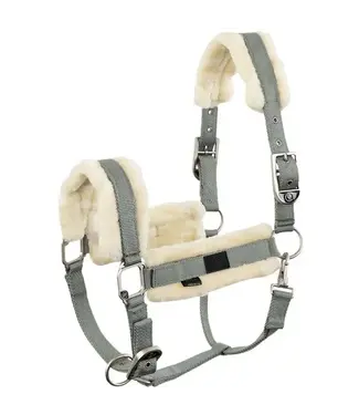 BR Equestrian Ilja Halter with Faux-fur