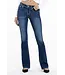 MISS ME Mid-Rise Charlotte Dark Blue Bootcut Jeans