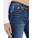 MISS ME Mid-Rise Charlotte Dark Blue Bootcut Jeans
