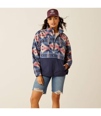 Ariat Waterproof Whisper Pullover Grey Print Jacket