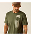 Ariat T-Shirt Patriot Stripe Surplus Green