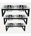 Goo-Eez Acrylic & Iron Double Feeder w/ Stainless Steel Bowls