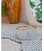 Dexypaws Marble Dog Bowl with Gold Accent