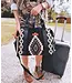 Wrangler Aztec Knitted Trolley Sleeve Black Duffle Bag