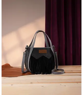Wrangler Sacoche à Franges Western Tote Bag Noir