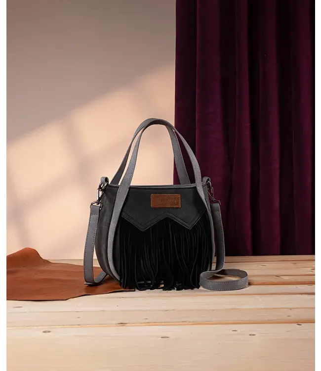 Wrangler Sacoche à Franges Western Tote Bag Noir