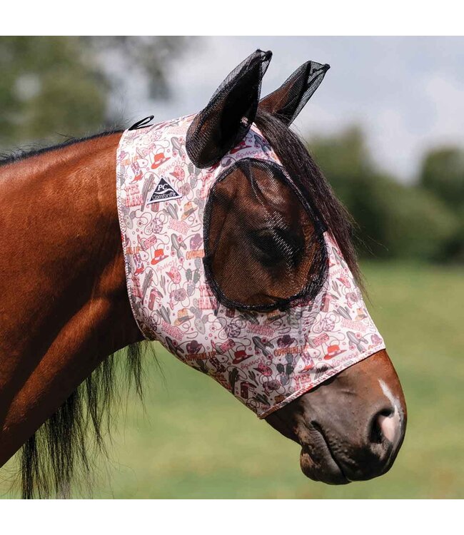 Professional's Choice Fly Mask Comfort Fit Lycra Cowgirl