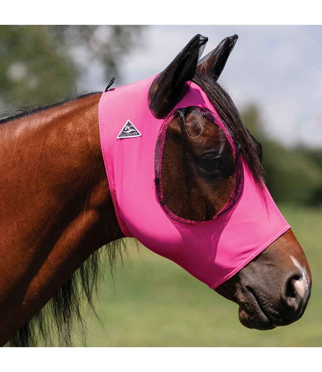Professional's Choice Pink Comfort Fit Lycra Fly Mask