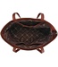 Wrangler Tan Striped Canvas Tote Bag