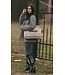 Wrangler Tan Striped Canvas Tote Bag