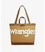 Wrangler Canvas Top Handle Brown Tote / Shoulder Bag