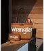 Wrangler Canvas Top Handle Brown Tote / Shoulder Bag