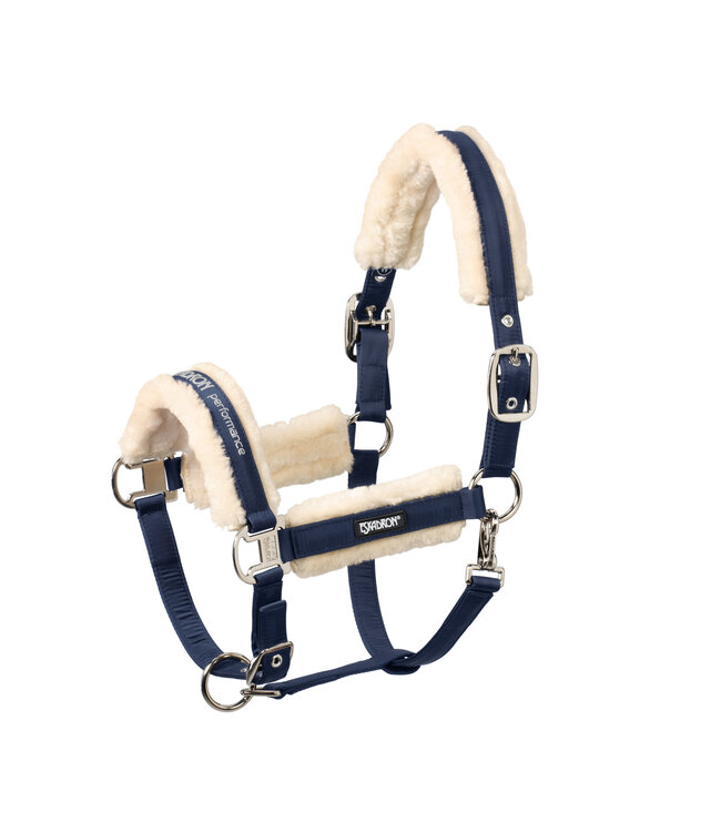 Eskadron Licou Faux mouton Double Pin Navy