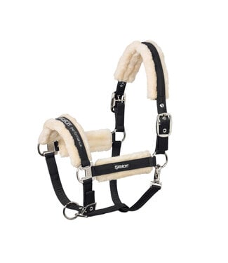 Eskadron Black Double Pin Faux Fur Halter