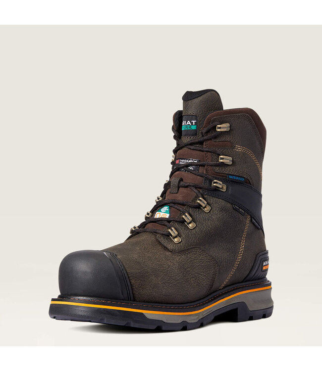 Ariat Bottes de Travail Stump Jumper 8'' CSA Glacier Grip Iron Coffee