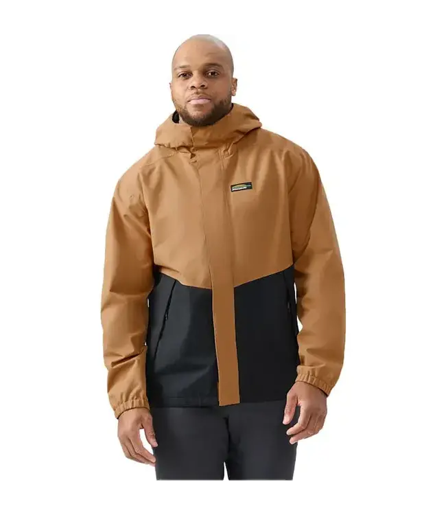 Chlorophylle Manteau Imperméable Témis Cassonade et Noir
