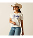 Ariat T-Shirt Crop Cowboy Cloud Dancer
