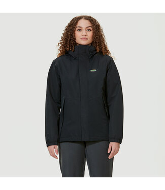 Chlorophylle Manteau Imperméable Noir Pur