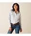 Ariat Team Kirby Stretch Faded Ombre Blue Stripe Shirt